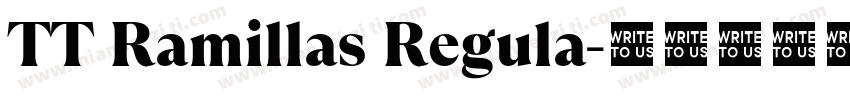 TT Ramillas Regula字体转换